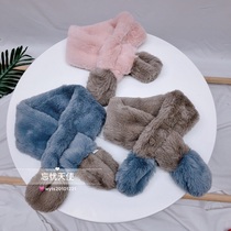 Zero profit feedback wall into the 20 winter Korean high-end brand boys and girls soft touch plush scarf scarf