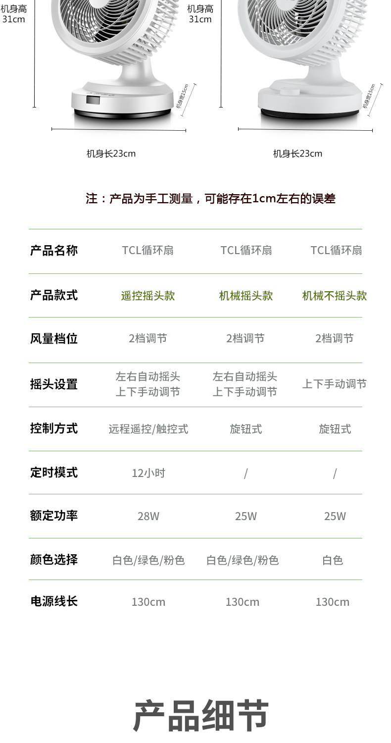 TCL 空气循环扇 8米元距送风 图14