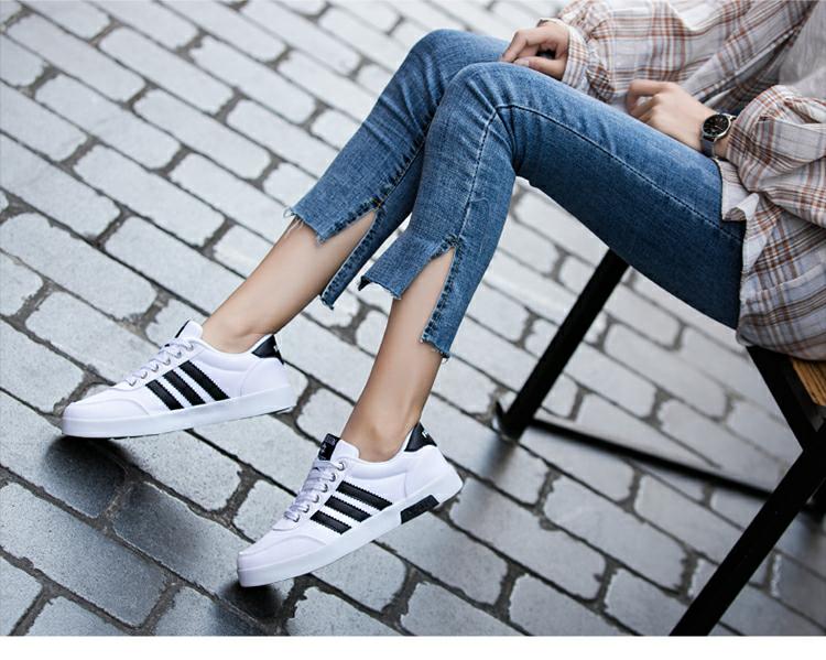 Thêm đôi giày vải nhung cho đôi giày nam màu trắng hoang dã Phiên bản Hàn Quốc của những đôi giày nữ mùa thu và mùa đông giày thể thao nữ