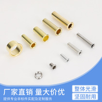 (Manufacturer) Multi-specification copper iron aluminum stainless steel straight tube through-hole rivets double-pass hollow rivets