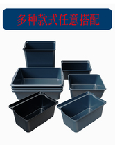 Food collection bowl collection basin restaurant catering leftover hotel hotel rectangular plastic thickened dining car long and short hanging bucket