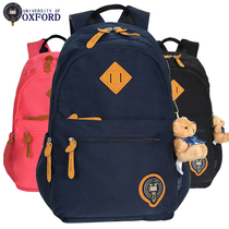 Oxford University middle school student school bag female large capacity campus backpack Korean version simple junior high school high school backpack lightweight