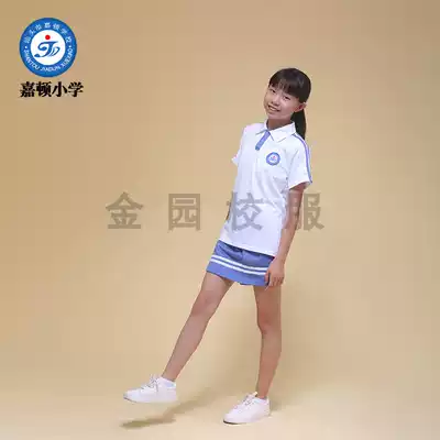 Shantou Jinping District Jiadun Primary School school uniform female summer, autumn and winter clothes padded college style series Jinyuan school uniform customization