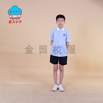 Shantou Jinping District Blue Sky Primary School uniform summer autumn and winter clothes padded vest College series Jinyuan school uniform customization