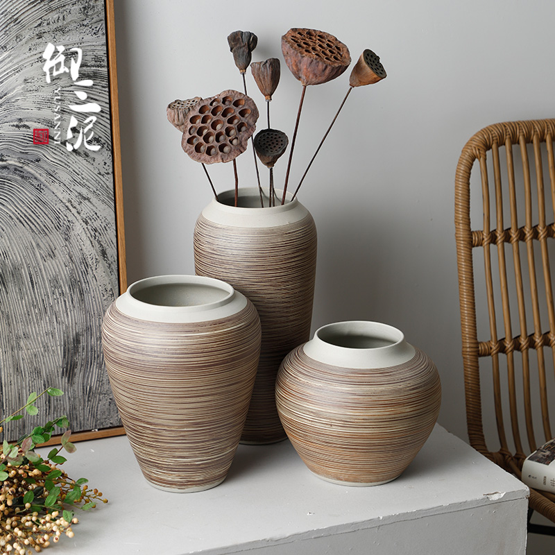 Contracted and I ceramic countertops dry coarse some ceramic pot vase decoration restoring ancient ways furnishing articles sitting room put flowerpot grain boundary line