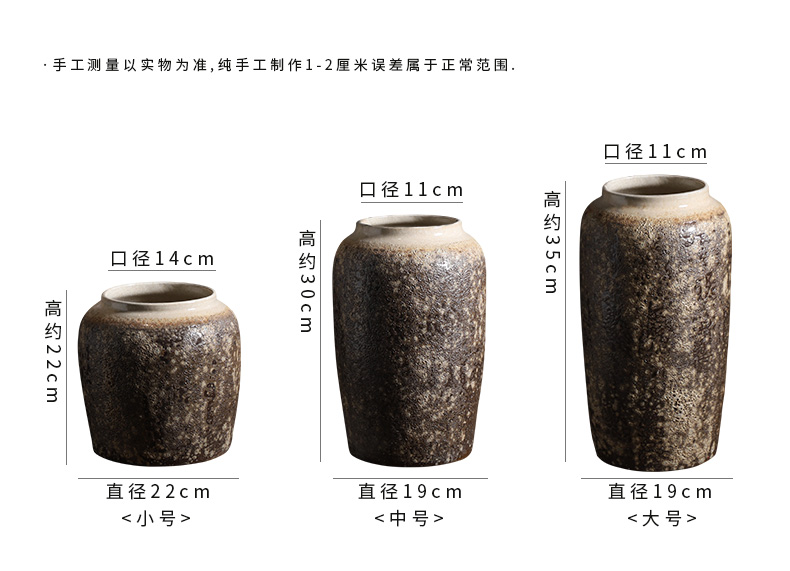 Vase furnishing articles sitting room dry flower hydroponic flower implement creative flower arranging flowers jingdezhen Chinese ceramic Vase restoring ancient ways