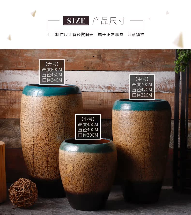 Jingdezhen ceramic of large vases, dried flower decoration flower arranging furnishing articles and heavily Chinese style restoring ancient ways pottery porcelain flowerpot