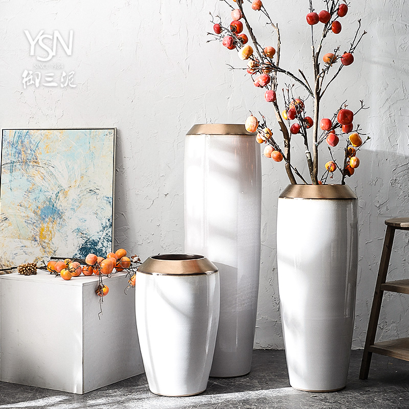 Jingdezhen ceramic hotel villa covers large vases, the sitting room porch flower flower decoration flower arranging furnishing articles