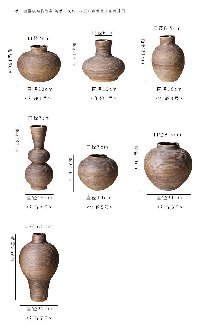 Jingdezhen ceramic vases, small pure and fresh and contracted flower implement dry flower hydroponic flower sitting room of Chinese style restoring ancient ways zen furnishing articles