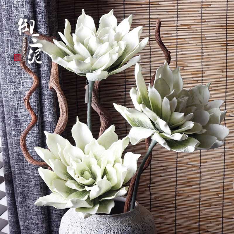 Emulated flower light green Indus flower ground fake flower retro dry flower foam flower