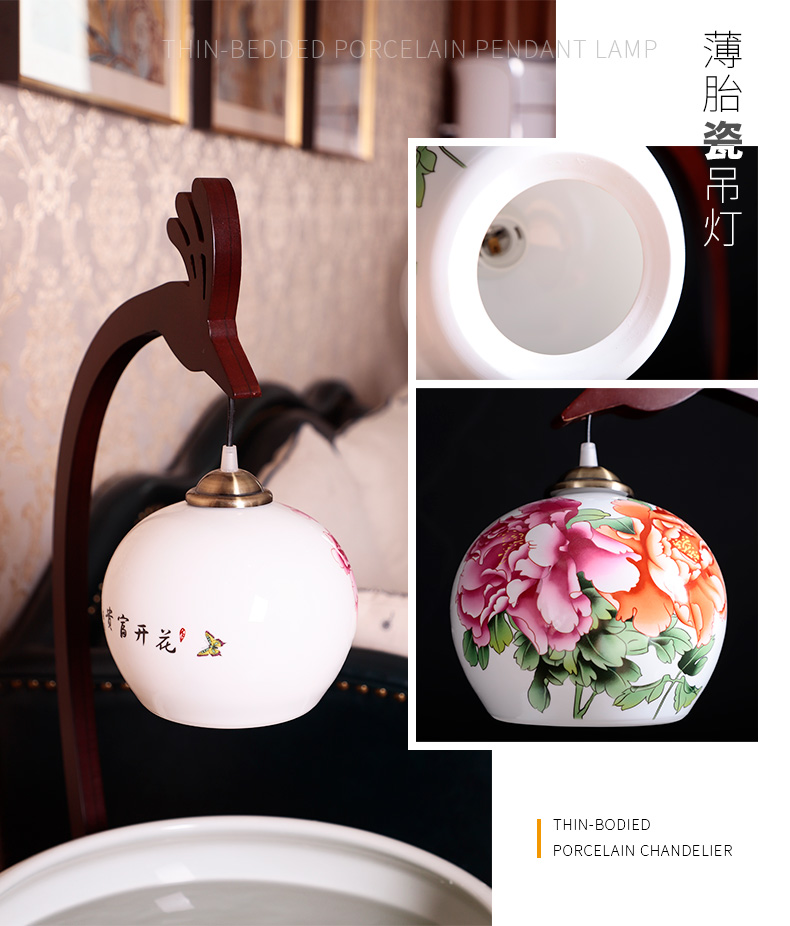 Circulation indoor goldfish bowl porcelain home sitting room with heavy lamp jingdezhen basin of Chinese style furnishing articles ceramic aquarium fish