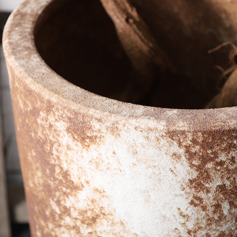 Large vase courtyard ceramic VAT landing tank flowerpot tank yard villa coarse pottery jars to restore ancient ways