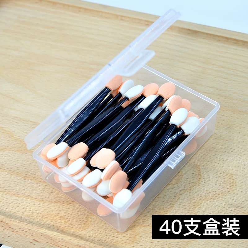 Makeup primer, double-sided sponge eye shadow, handheld brush for eye makeup, for beginners
