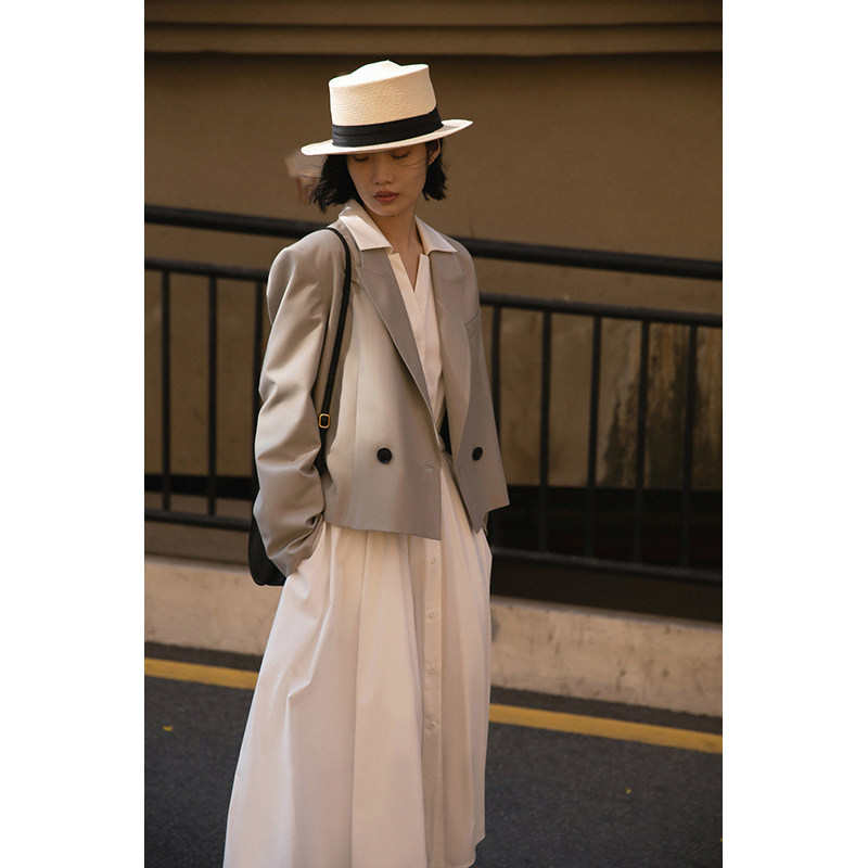 RUISHI Richter Rate Sex Sea Salt Cut Casual Suit Jacket Woman Spring Autumn Thin subs new P7L