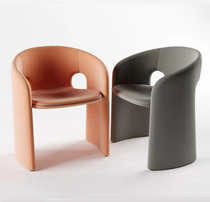 Nordic designer creative leisure chair simple light luxury dining chair FRP Net Red single chair Model Room reception chair