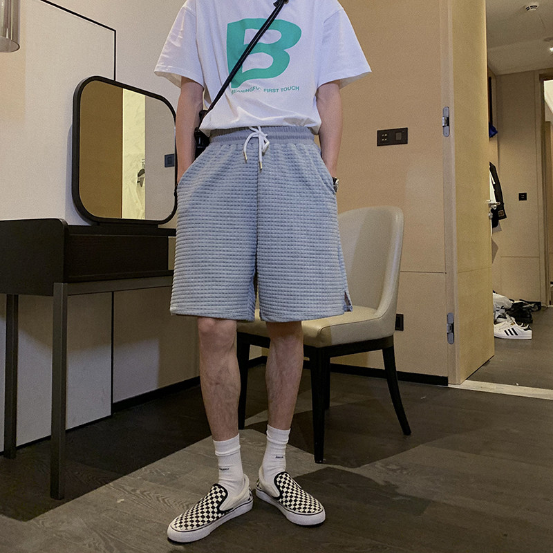 Hualun summer loose shorts men's sports pants casual five-point pants Korean version of the trend tide brand ins all-match pants