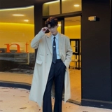 Вместительное и большое пальто, плащ, костюм для отдыха, средней длины, в корейском стиле, изысканный стиль