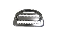 Diving accessories BCD back flying side hanging 50mm belt positioning buckle 316 stainless steel toothed Japanese buckle D ring