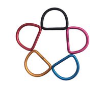 Diving BCD back flying jacket side hanging color aluminum buckle D-ring aluminum ring