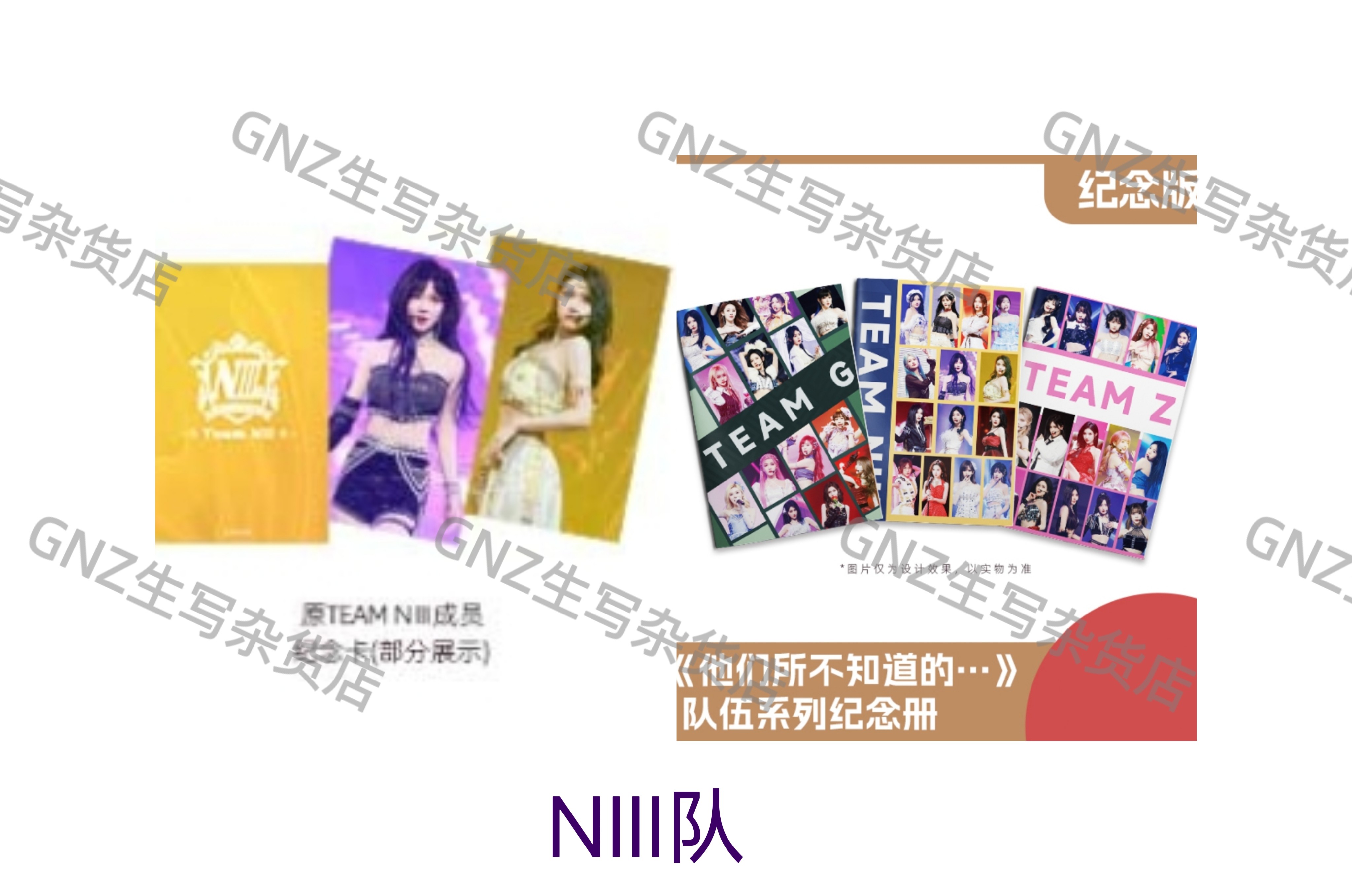 GNZ48 2023「彼らが知らないこと…」NIIIチームシリーズ記念ブックレットフォトカード