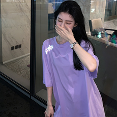 Архаичные белье chic港风时尚印花炸街t恤女短袖ins潮流网红夏季韩版宽松纯棉上衣