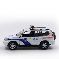 Alloy acousto-optic force simulation car model-shook the small police series Police SUV