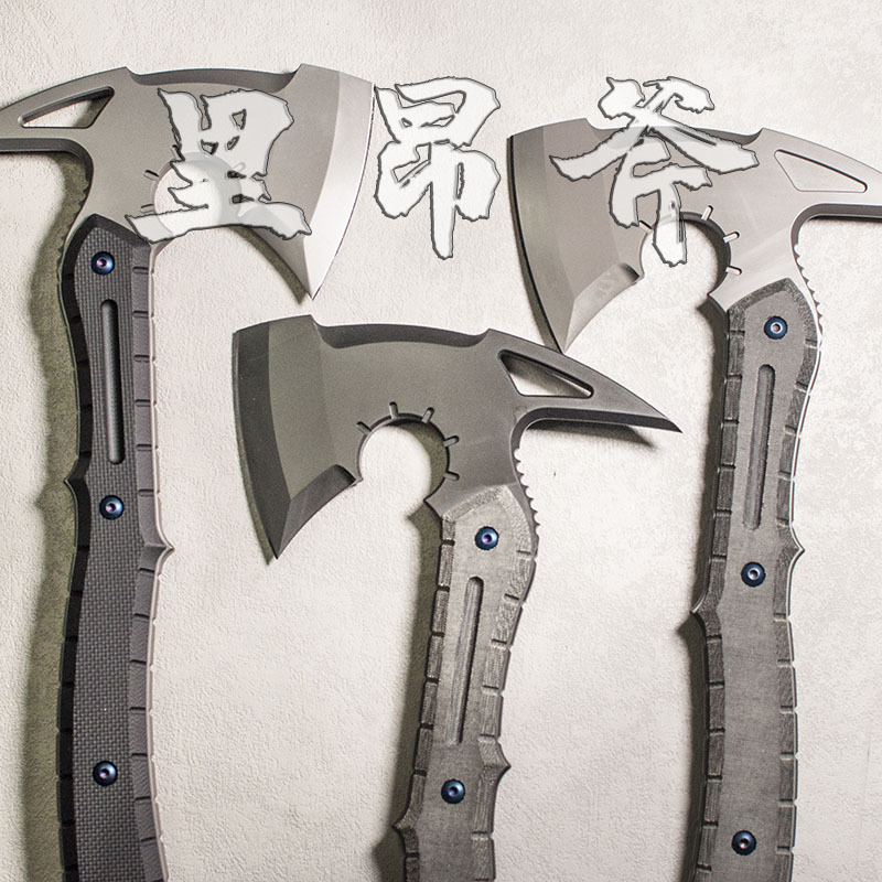 Biohazard Leon Axe 1.0 Replica Tactical Outdoor Tool Engineer Axe Double-Bladed Ax Biohazard Leon Axe 1.0 Replica Tactical Outdoor Tool Engineer Axe Double-Bladed Ax