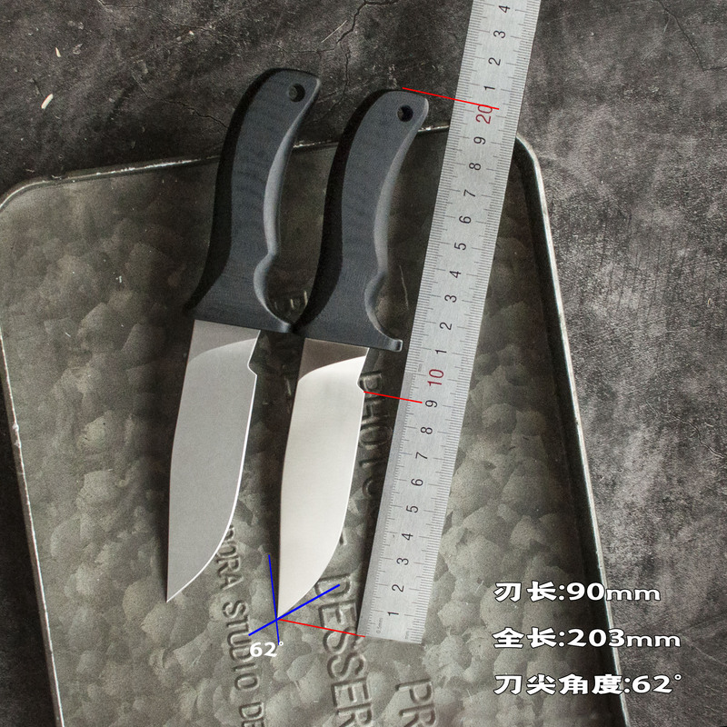 Bainong Psrk Dwarf Dog Crazy Dog 240 Outdoor Survival Directional Powder 918 Cpm-3V Practical Daily Use Straight Knife