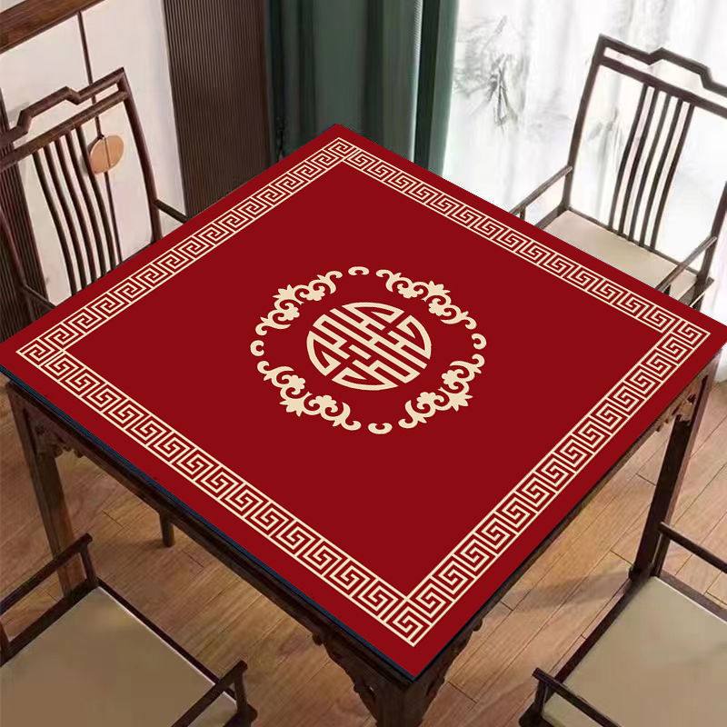 Hemp Machine Table Cloth Thickened Silenced Dorm Room Outdoor Playing Playing Cards Cards Mahjong Special Mat Hand Rubbing Mahjong Table Mat-Taobao