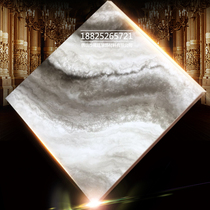 Grey light transmission stone light transmission plate imitation cloud stone plate ceiling Ceiling Gangway Corridor Jazz White Back View Wall Snowflake