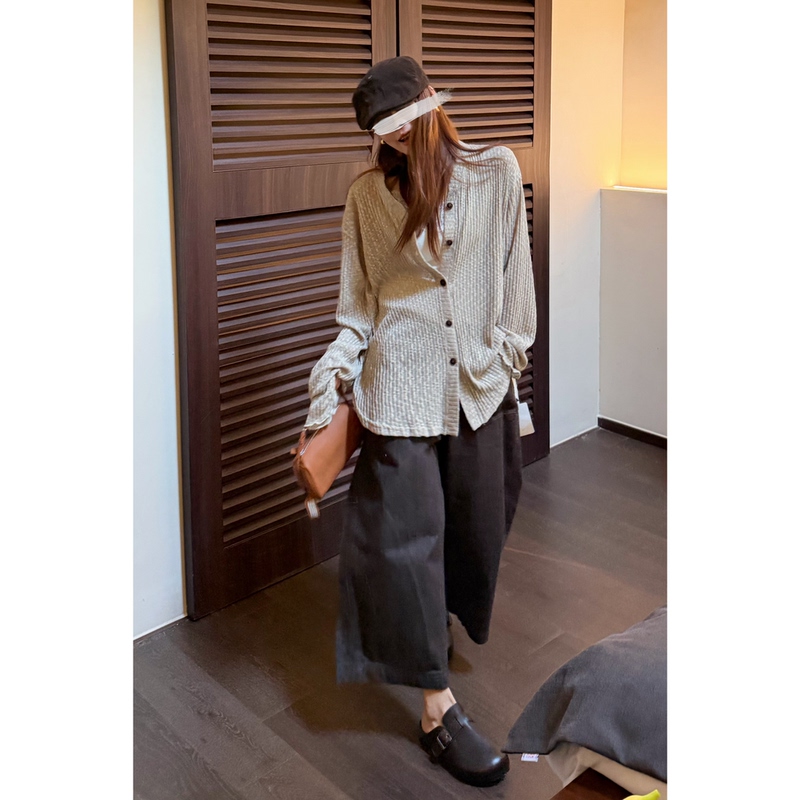 8.22/“Casual Cardigan” from Northeastern China~Super Relaxed Special Knit Cotton Cardigan with Button Design 8.22/“Casual Cardigan” from Northeastern China~Super Relaxed Special Knit Cotton Cardigan with Button Design