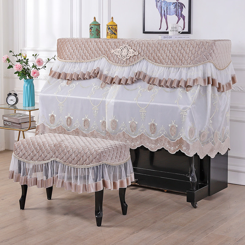 New Eu Style Piano Hood Open Design Piano Full Cover Half Hood 100 Hitch Style Piano Dust Resistant Fabric