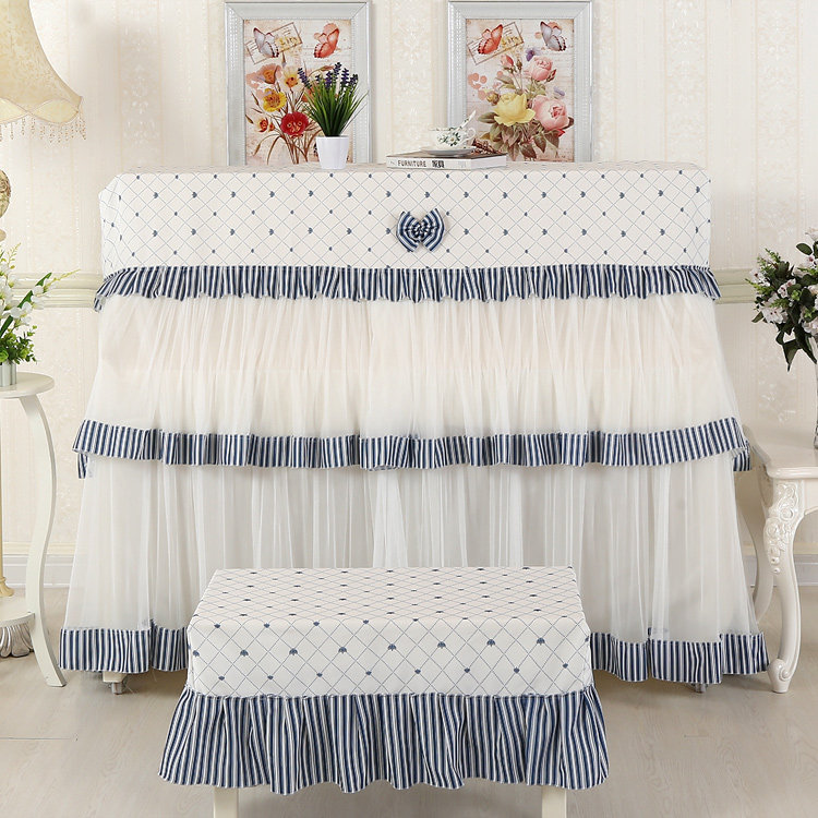 2020 New lace piano cover European lace piano dust cover is recommended
