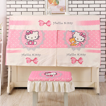 (Piano Hood) Nordic Cartoon Piano Half Hood New Cartoon Piano Sleeve Open Design Piano Dust Protection