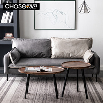 Free-Wash Tech Cloth Sofa Living Room Nordic Modern Minimalist Small Household Type Tennis Red-style rental room Double-three-place