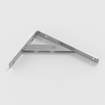 Word-lined triangular bracket lined with a shelf on the wall