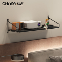 Iron Art Wall Shelf Free to punch Living room TV Wall Wall Decoration Partition Wall-mounted Projector Shelf Shelf