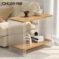 First color acrylic creative tea table modern minimalist small side cabinet floor shelve small family type living room sofa edge a few