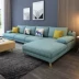 Sofa phòng khách hiện đại tối giản công nghệ Bắc Âu Sofa vải có thể tháo rời và giặt được kết hợp lắp ráp cao su kích thước lớn, vừa và nhỏ - Ghế sô pha