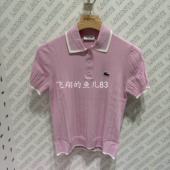 Af9430-10 French Crocodile Lacoste 2026 Spring New Women's Short-Sleeved Polo Collar Knitwear