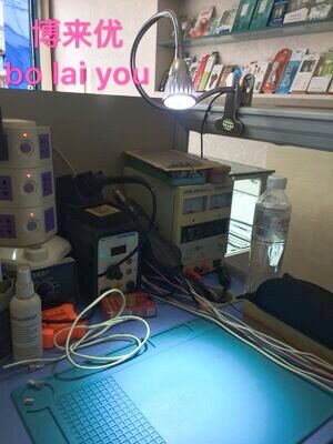 LED spotlight clock mobile phone repair desk lamp work desk lamp machine tool work lamp USB student study desk lamp