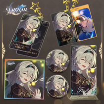 Collapse Star Dome Railway Game New Flowing Fire Series Peripheral Light Cone Standing Pendant Standing Badge Set Collection