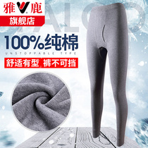 Yalu thin autumn and winter cotton pants line pants pants cold tight leggings mens cotton autumn pants loose warm pants