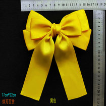 Dance Games Competition Great butterfly knots Head floral hair with hairpin hairpin hairpin Banquet school flowers red yellow blue and green black