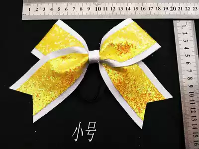 Jazz Flower Ball Cheerleading Competition floral headdress Yellow White Black Shiny Bow Headwear Full Mail Offer