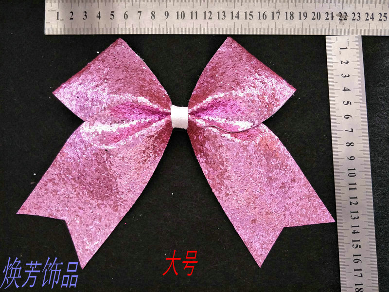 Cheerleader Shiny Films Stand Dancing Event Competition Butterfly Head Decorated Head Flower Hair Accessories Leather Fascia Hairpin Hairpin