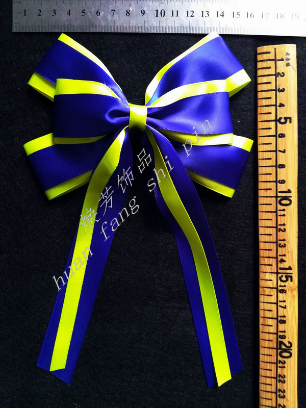 Fluorescent Green Treasure Blue Black Cheerleading Cheerleading Fitness Dance Performance Butterfly Knot Headwear Hair Accessories Hair