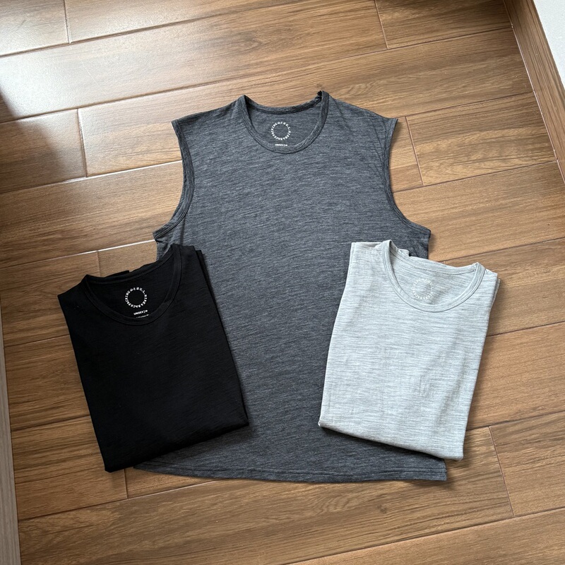 Yamatomichi Merino Wool Outdoor Vest Lightweight Breathable Hiking Sleeveless Top