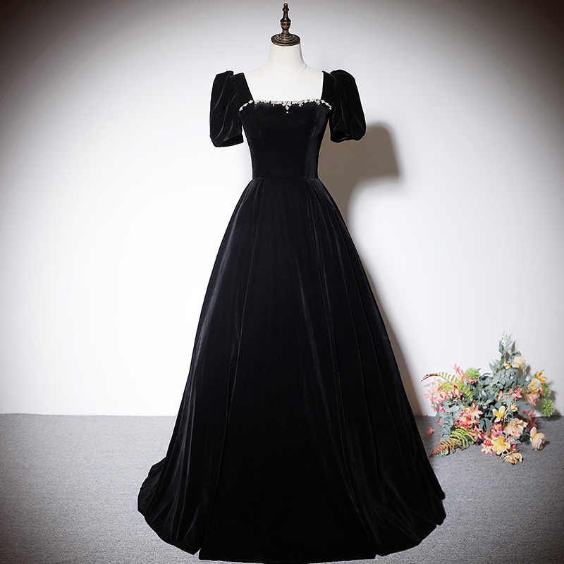 Black Annual Meeting Evening Dress for Women, High-End Light Luxury, Elegant Banquet, Sophisticated Long Dress for Hostess, Art Exam Dress Black Annual Meeting Evening Dress for Women, High-End Light Luxury, Elegant Banquet, Sophisticated Long Dress for Hostess, Art Exam Dress