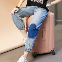 Europe Station Light Skinny Jeans Woman slim and slim 2022 New spring Fashion nail beaded Harun pants